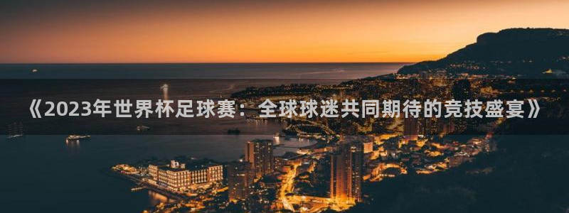 《2023年世界杯足球赛：全球球迷共同期待的竞技盛宴》