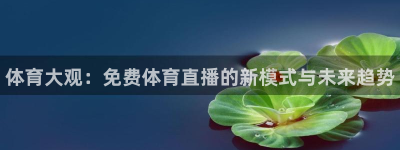 体育大观：免费体育直播的新模式与未来趋势
