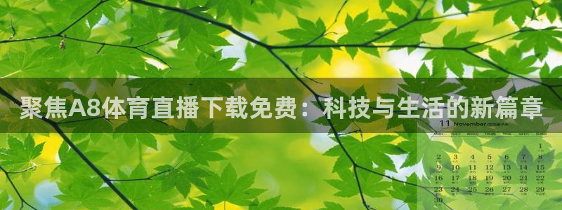 聚焦A8体育直播下载免费：科技与生活的新篇章