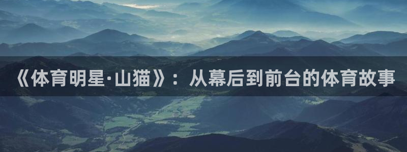 《体育明星·山猫》：从幕后到前台的体育故事
