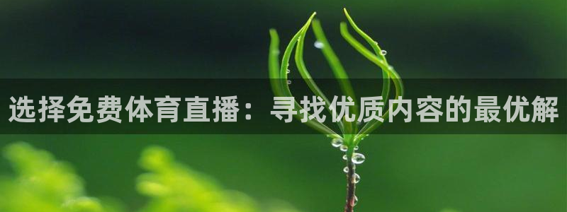 选择免费体育直播：寻找优质内容的最优解