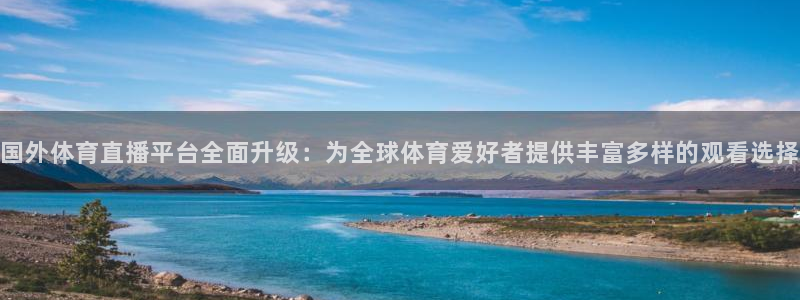 国外体育直播平台全面升级：为全球体育爱好者提供丰富多样的观看选择