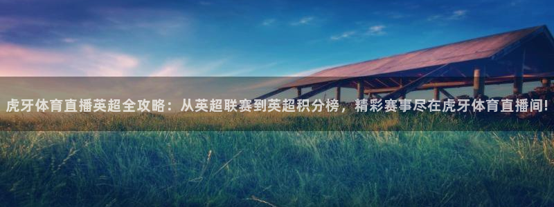 虎牙体育直播英超全攻略：从英超联赛到英超积分榜，精彩赛事尽在虎牙体育直播间!
